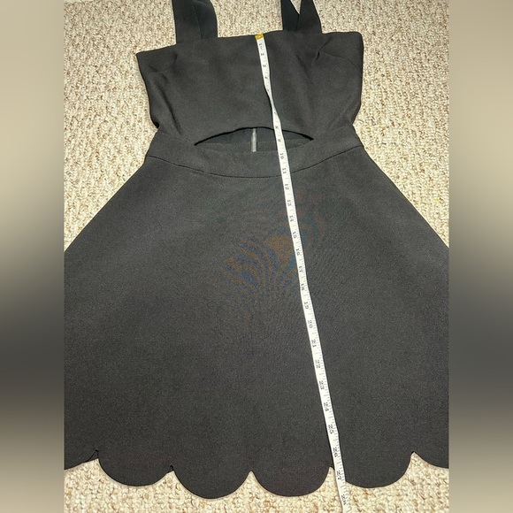 English Factory Black Scalloped Hem Dress size S - Picture 5 of 8
